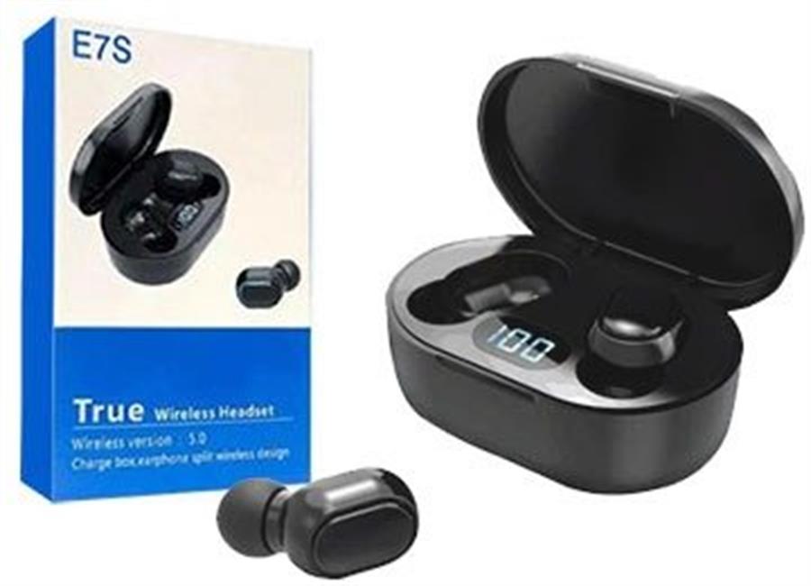 Auriculares E7S in ear bluetooth 5.0 Negros