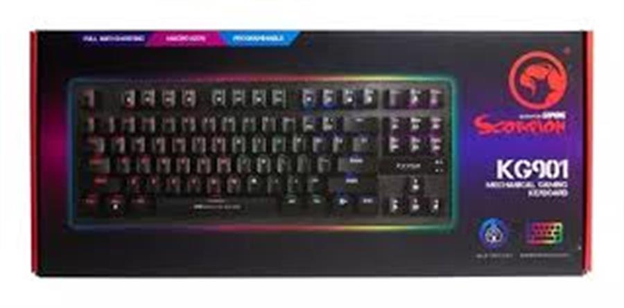 Teclado mecánico 80% Marvo KG901 NEGRO