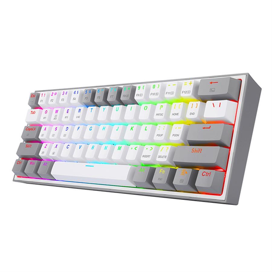 Teclado Redragon Fizz Pro White/Grey WIRELESS K616-RGB B SP