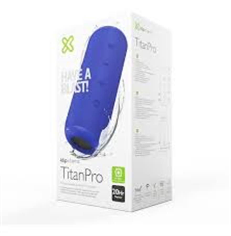 Parlante bluetooth Klip Xtreme Titan Pro AZUL