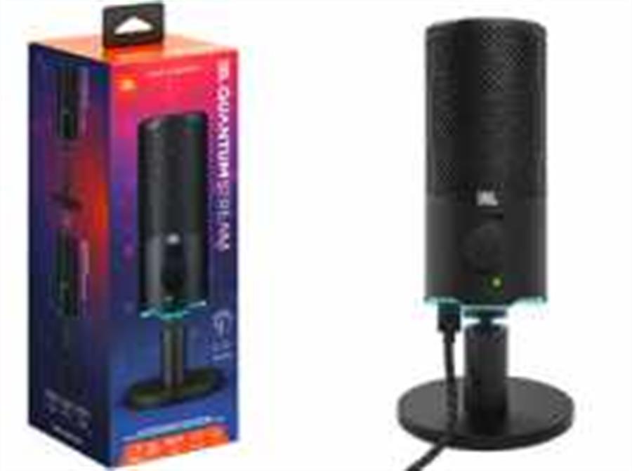 MICROFONO JBL QUANTUM DOBLE CONDENSADOR NEGRO