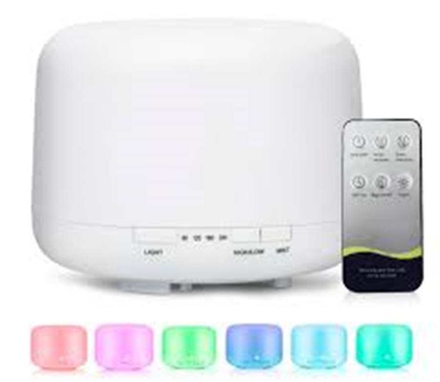 Difusor Aromatizador Humidificador Control Y Luz Color Rgb  500 ML
