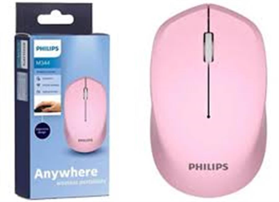 Mouse Philips inalambrico M344 ROSA