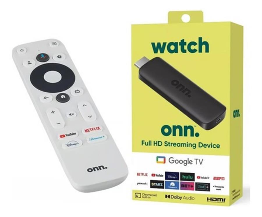 Dispositivo de Streaming / Conversor a Smart TV / Watch ONN Google TV Full HD