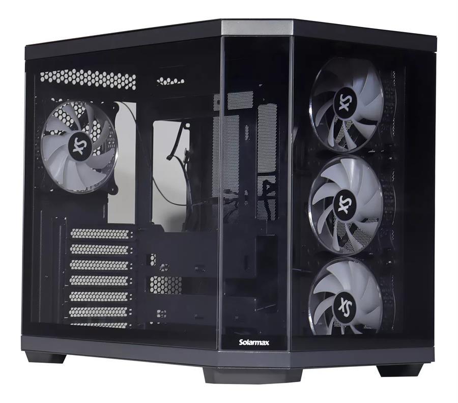 Gabinete Solarmax CM-B950 Fan x4 ARGB TG Black