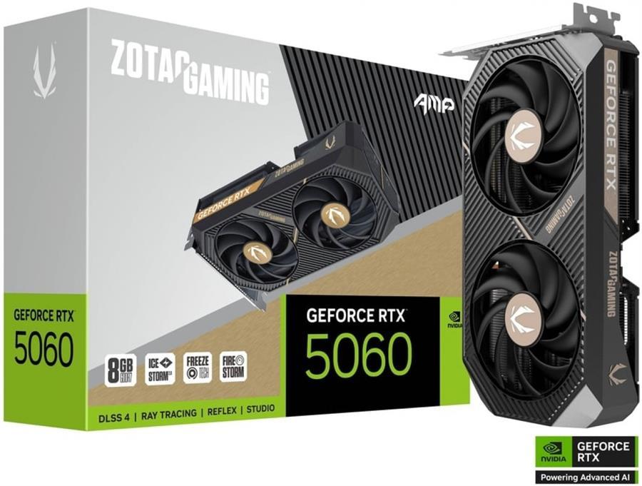 PLACA DE VIDEO GAMING ZOTAC RTX 5060 AMP 8GB GDDR7