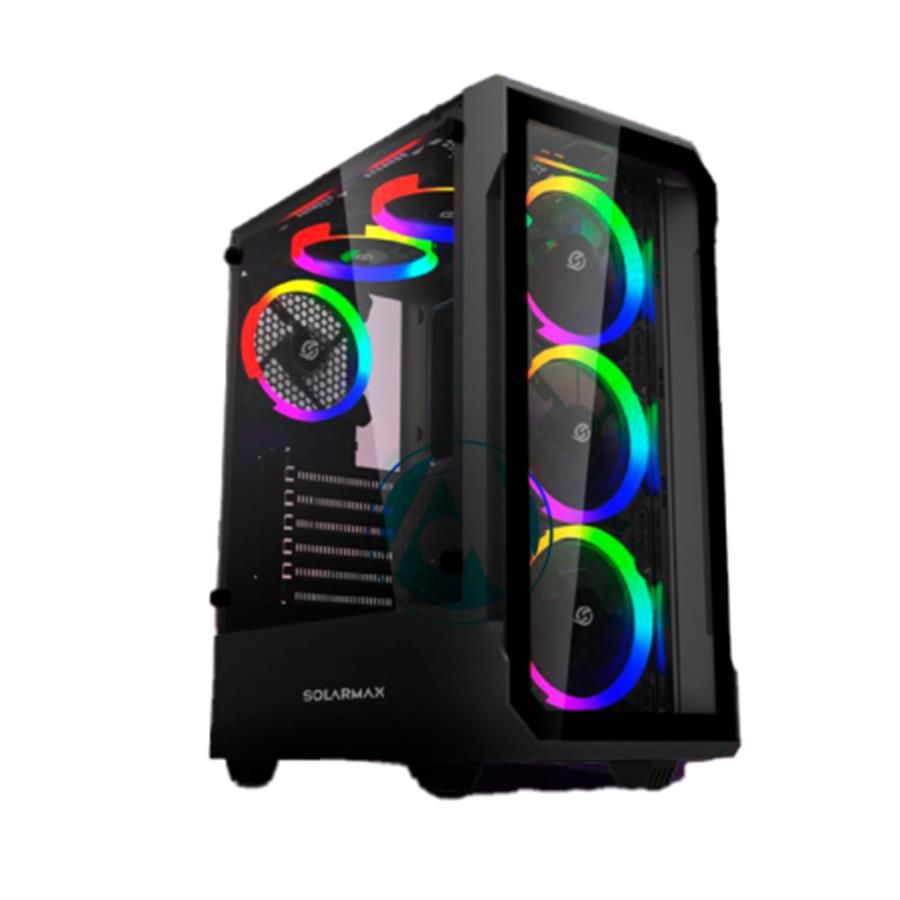 GABINETE SOLARMAX CM-8026-SF 6FAN ARGB TG