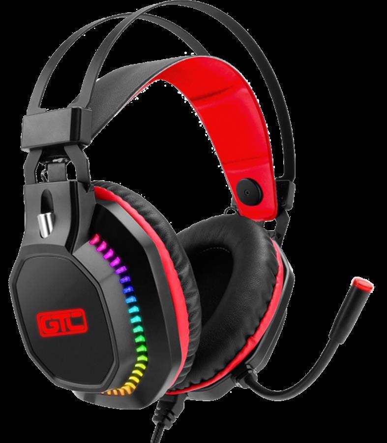 AURICULAR GAMING GTC HSG-606 LUCES LED CONTROL VOL +ADAPT