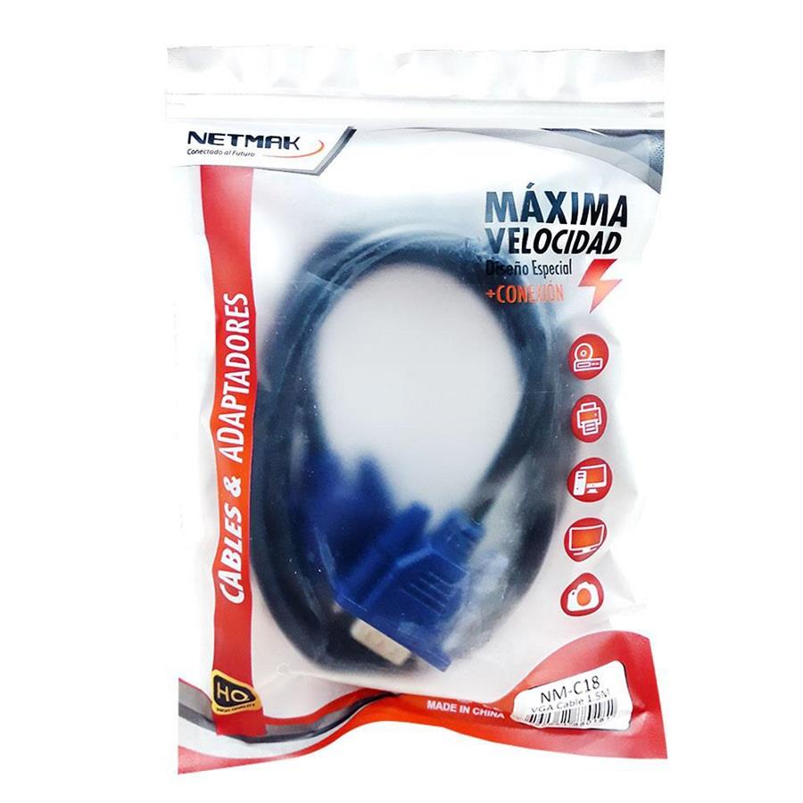 Cable VGA Netmak 1.5 metros