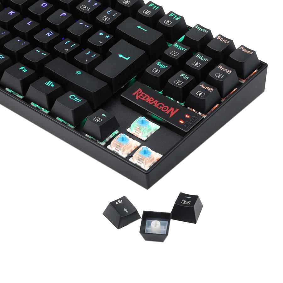 Teclado Redragon Kumara Black K552 RGB