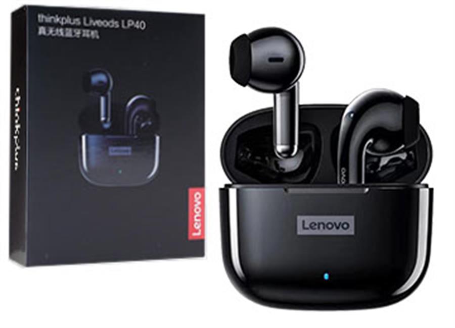 Auriculares bluetooth Lenovo LP40 PRO Negro